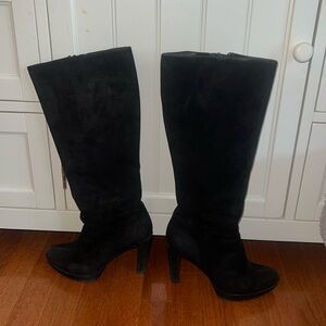 Marc Fisher Suede Knee High High Heeled Black Boots Women’s Size 6